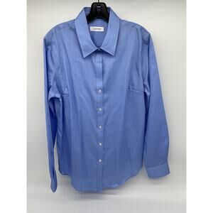 Calvin Klein Women’s Long Sleeve Button-Up Dress Shirt (Size 16–18 / XL)